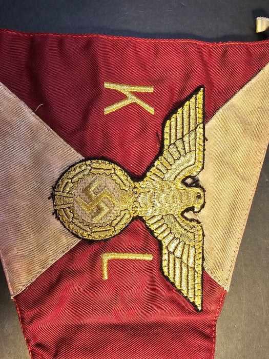 VET BRING BACK WW2 GERMAN KREISLEITER VEHICLE PENNANT