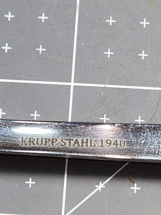 Set of 6 SS Forks in the Original Box. Forks Marked Krupp Stahl 1940