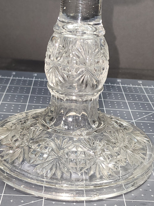 Pressed Glass Cake Stand 10.5 x 6.5 inches