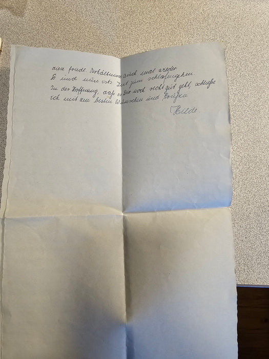 ww2 German letter with party markings, personal correspondence