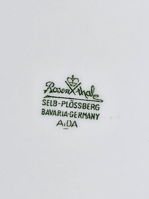 Title: Saddam Hussein's Monogrammed Rosenthal Porcelain Butter Dish in Aida Pattern