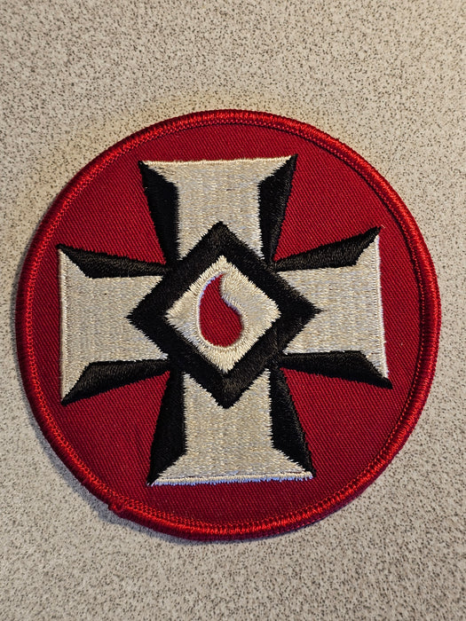 Knights of the Ku Klux Klan 4x4 Sleeve Patch with Radiant Cross