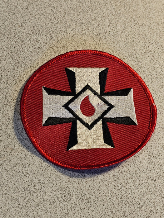 Knights of the Ku Klux Klan 4x4 Sleeve Patch with Radiant Cross