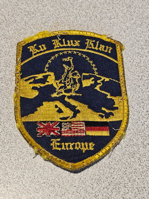 Ku Klux Klan Europe Chapter Patch. USED, David's Antiques and Oddities