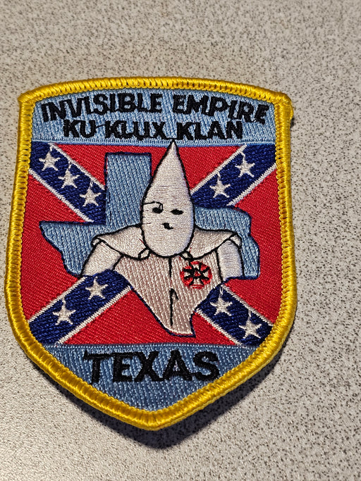 Ku Klux Klan Texas Chapter Patch, David's Antiques and Oddities