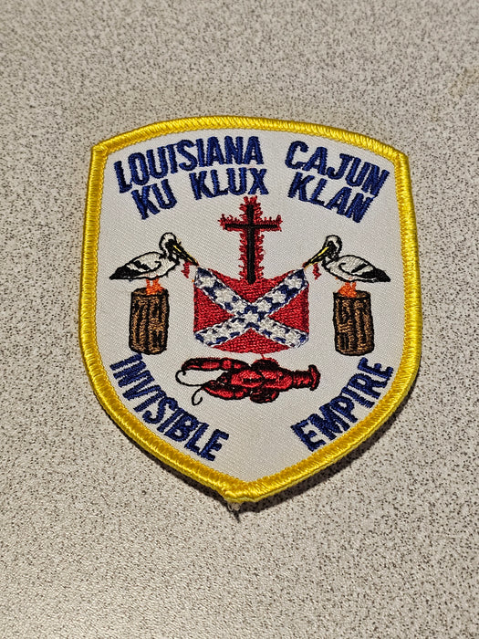 Louisiana Cajun Ku Klux Klan Chapter Patch