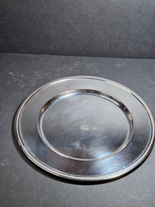 Title: Christoffel Silver Round Ba'ath Party Moniker plate., David's Antiques and Oddities