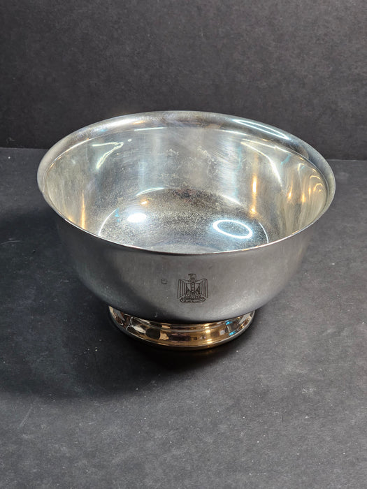 Ba'ath Party 4" wide x 2.5" high silver plated christofle France ., David's Antiques and Oddities