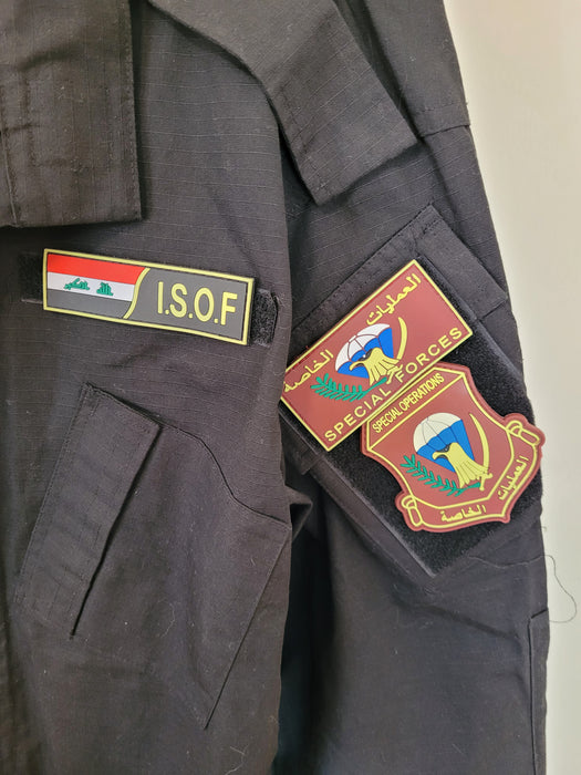 Black ISOF Iraqi Special Forces Uniform patches Operations SEAL CAG MARSOC ODA, Military Uniforms, David's Antiques and Oddities