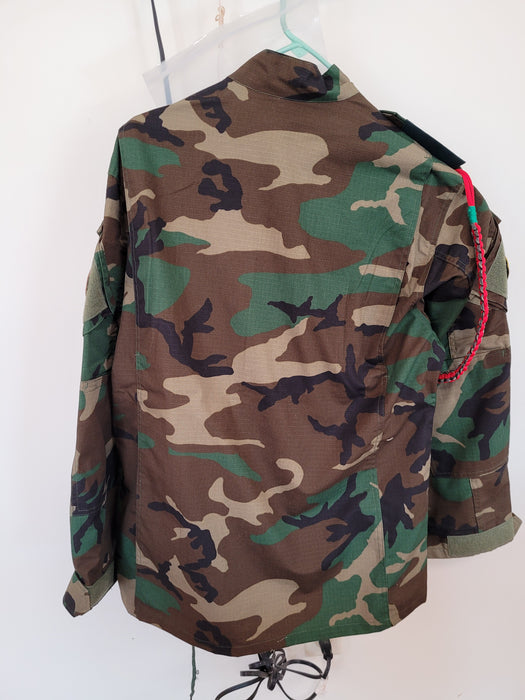 Iraqi Army Special Forces Lieutenant Woodland Camo Uniform Jacket, Pants and Beret