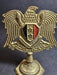 Hafez Assad Arab Brass eagle commander officer desk Plaque emblem coat of arm, David's Antiques and Oddities