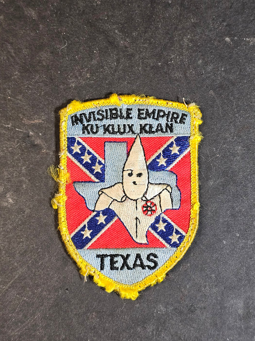 Invisible Empire Ku Klux Klan Texas chapter used Detailed graphics. 3.25", David's Antiques and Oddities