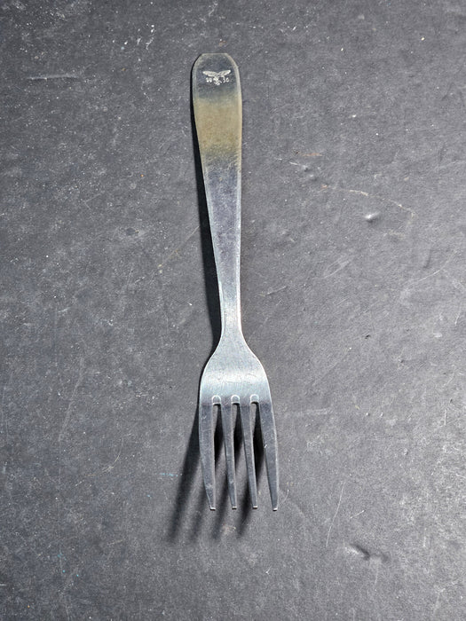 1936 Third reich fork with iconograph 7 " as found plated, David's Antiques and Oddities