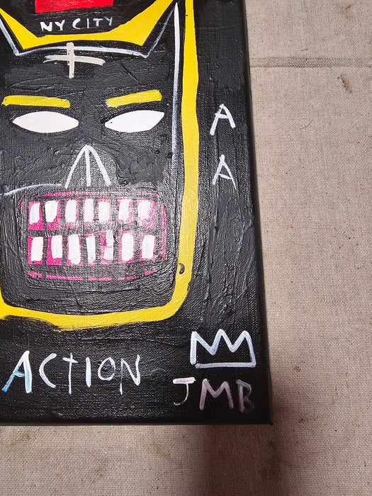 Rare Jean Michel Basquiat Vintage Painting 82