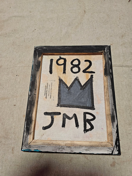 Rare Jean Michel Basquiat Vintage Painting 82