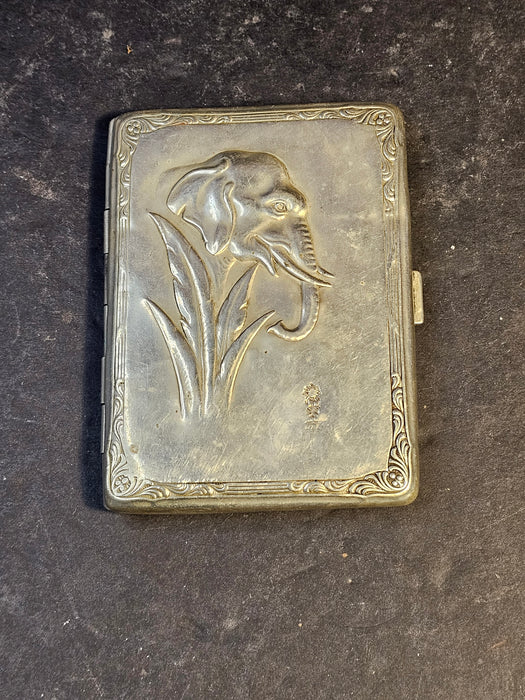 Cigarette case Elephant German ww2 Africa core, Military Uniforms, Cigarette Cases, David's Antiques and Oddities