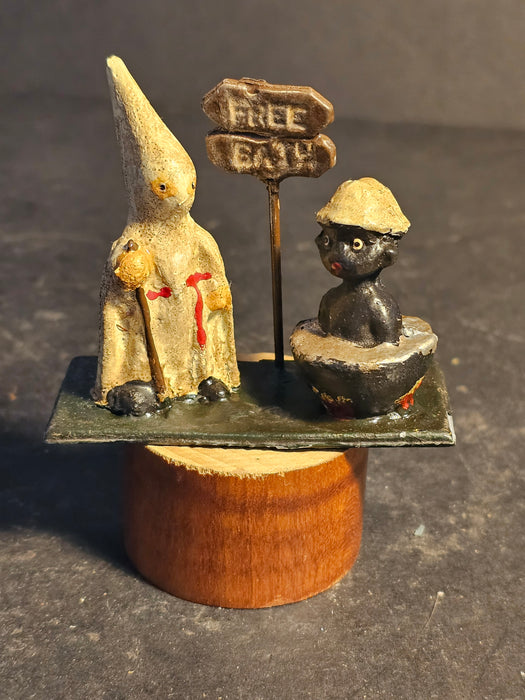 KKK Cast iron 1930s/40s 3x2 statue/ rare, art work, Antique Guns, David's Antiques and Oddities