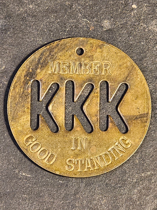 KKK Member in good standing 1.75 d Great shape originiol, jewelry, Collectible Coins, David's Antiques and Oddities