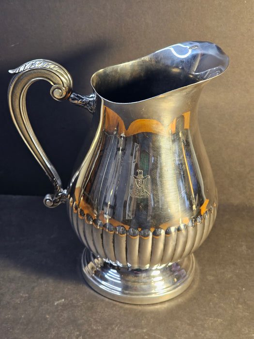 9 " water piture Saddam/Hussian Iraqi eagal symbol Christofle France, silverware, Serving Pitchers & Carafes, David's Antiques and Oddities