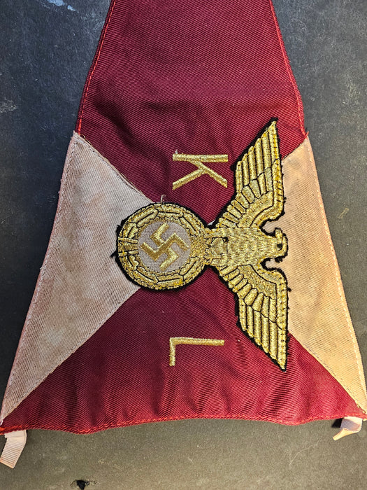 VET BRING BACK WW2 GERMAN KREISLEITER VEHICLE PENNANT, flags, Apparel & Accessories, David's Antiques and Oddities