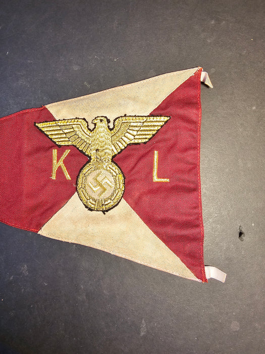 VET BRING BACK WW2 GERMAN KREISLEITER VEHICLE PENNANT, flags, Apparel & Accessories, David's Antiques and Oddities