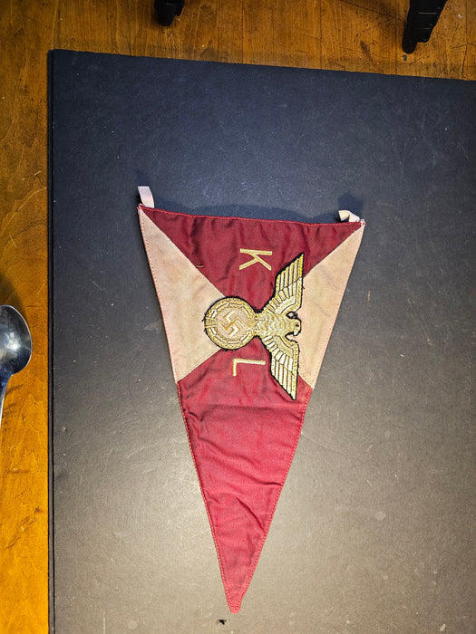 VET BRING BACK WW2 GERMAN KREISLEITER VEHICLE PENNANT, flags, Apparel & Accessories, David's Antiques and Oddities