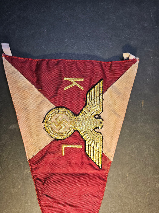 VET BRING BACK WW2 GERMAN KREISLEITER VEHICLE PENNANT, flags, Apparel & Accessories, David's Antiques and Oddities