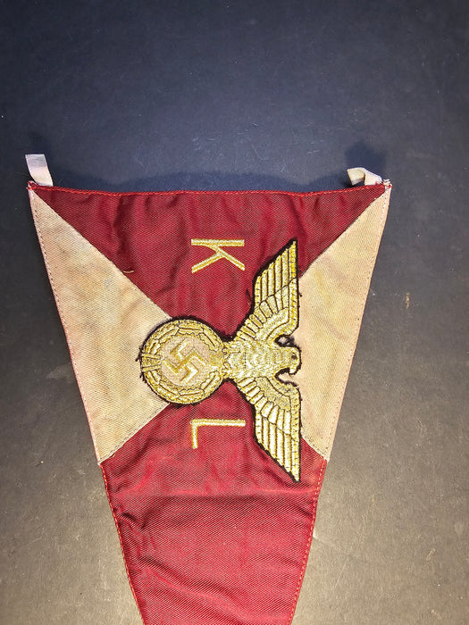 VET BRING BACK WW2 GERMAN KREISLEITER VEHICLE PENNANT, flags, Apparel & Accessories, David's Antiques and Oddities