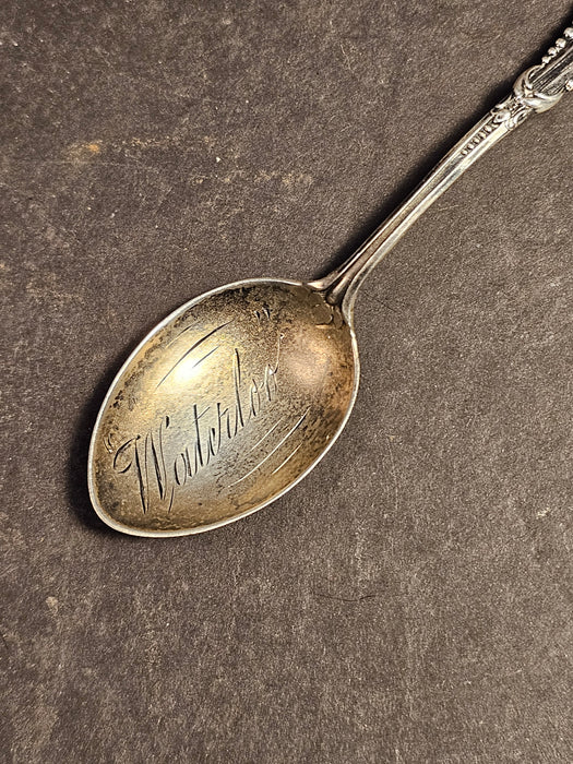 Souvineer spoon with swastiker /sterling 1930s USA