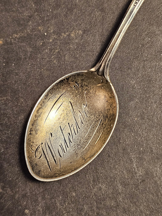 Souvineer spoon with swastiker /sterling 1930s USA