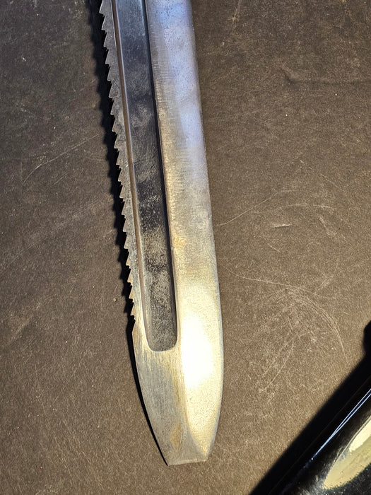 DAK Saw Tooth/WW2 German/marked/ Ges Deschutzt/ 16", Daggers, Collectible Swords, David's Antiques and Oddities