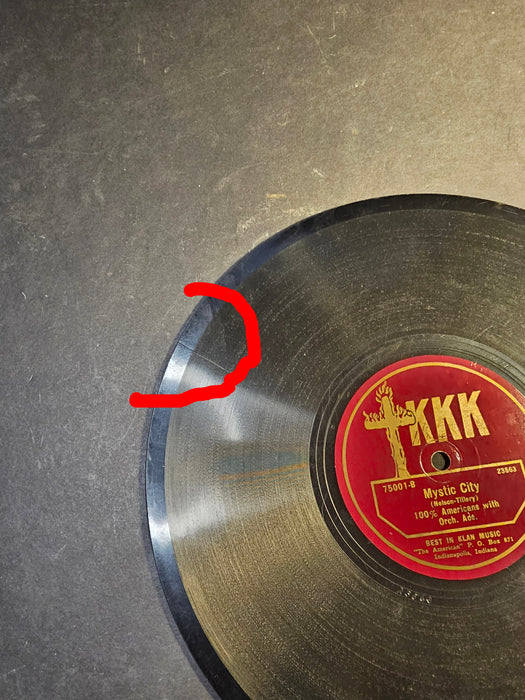 3/ KKK records 1920s/ 1 with a crack/ playable/10 " Of history, records, Music & Sound Recordings, David's Antiques and Oddities