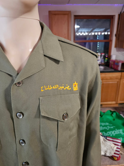 Iraqi uniform shirt embroidered/rare/ Tank unit, Shirt, T-Shirts, David's Antiques and Oddities