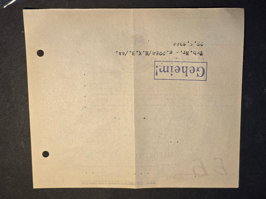 GERMAN WWII MEDICAL DOCUMENT from GROSS-ROSEN, 1944, autograph, Autographs, David's Antiques and Oddities