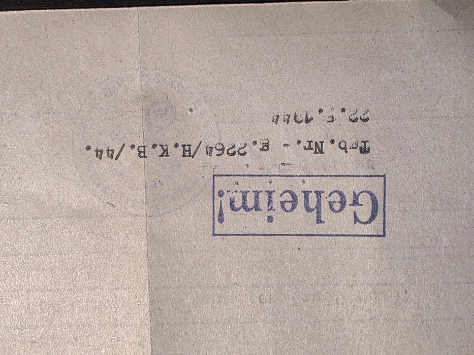 GERMAN WWII MEDICAL DOCUMENT from GROSS-ROSEN, 1944, autograph, Autographs, David's Antiques and Oddities
