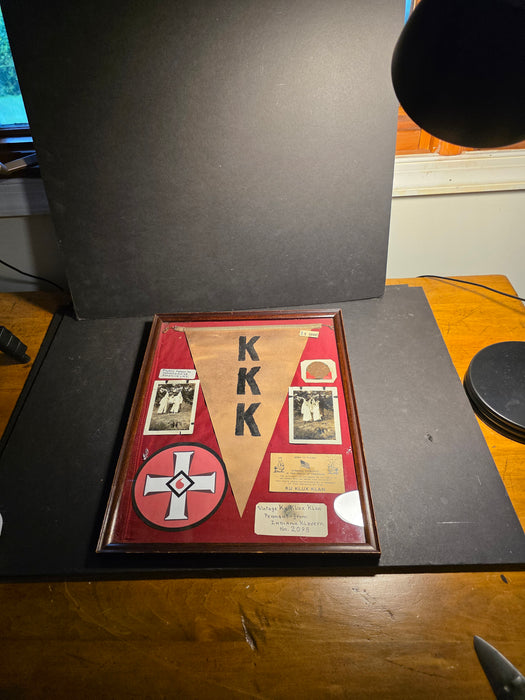Vintage 1920s Ku Klux Klan Framed Collection – Indiana Klavern No. 2095 Historical Artifacts, art work, Collectibles, David's Antiques and Oddities
