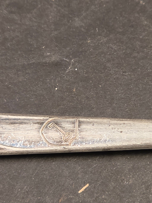 Rare Community Silver Plate Spoon with Etched German WWII Era Military-Style Key Emblem - Historical Collectible Flatware, spoons, Collectibles, David's Antiques and Oddities
