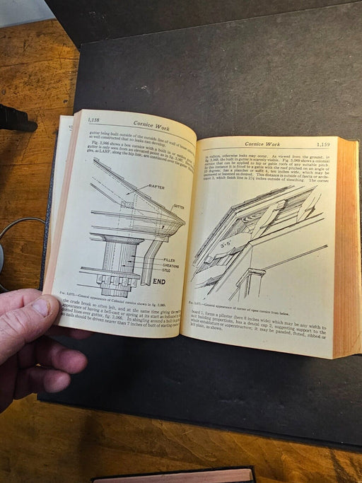 Set of 4 Aduldes carpenter and builders guide  1947/ tons of tool illustrations, Antiques, David's Antiques and Oddities