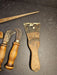 1920s  hand tools/keyhole saw/2 roof knives/square /scraper, Antiques, David's Antiques and Oddities