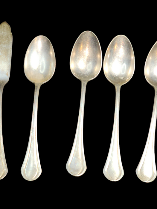 RAR (Reichsautobahn) 2-knives , 3-forks, 2-spoons, by French maker Christofle, Antiques, David's Antiques and Oddities