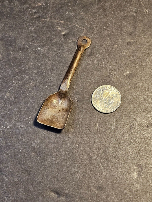 Tiny 3 " tin shovel cool item as found/ not good for excavation/lol