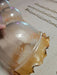 Light globes 10" wide 8" H/Etched as pictured clear frosted to amber as found, Antiques, David's Antiques and Oddities