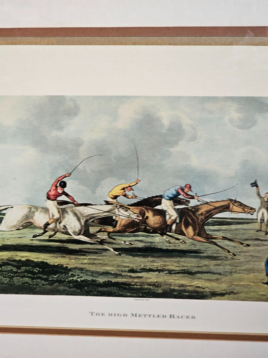 The high Mettled Races Horse print 17 x21 with frame  H. Alken, Antiques, David's Antiques and Oddities