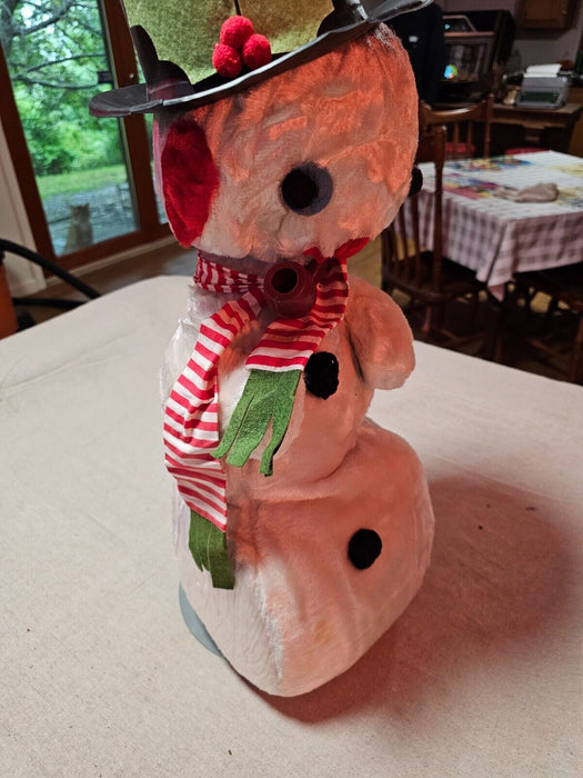 20 "1960s frosty the snowman/hat dented but in tact/christmas collector/no stand