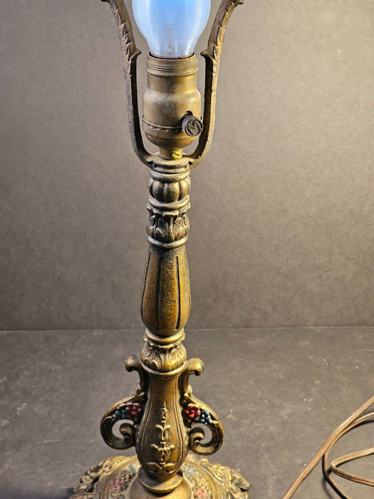 Outstanding 1920s table lamp/22 " cast and decorated still works/ needs a shade/, Antiques, David's Antiques and Oddities