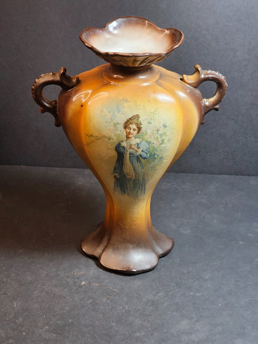 Vintage "Duchess" 10" Two-Handled Pottery Vase from the Late 1890s, Antiques, David's Antiques and Oddities