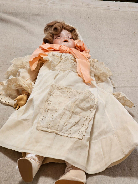 A. M. Doll GREAT SHAPE. 22/23 inches hardbody dressed as found, Antiques, David's Antiques and Oddities