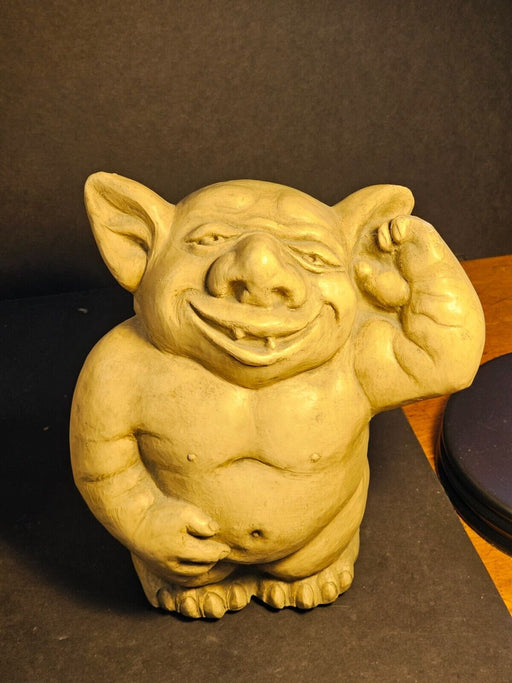 3 Plaster Trolls / 8" high/ 1970s/7 pounds each/ cool ugly small nip see pic, Antiques, David's Antiques and Oddities