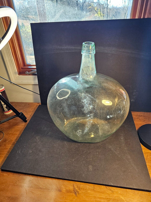 Demijohns Glass Bottle/ great old bottle/ large size/ 18 x 15 x12, Antiques, David's Antiques and Oddities