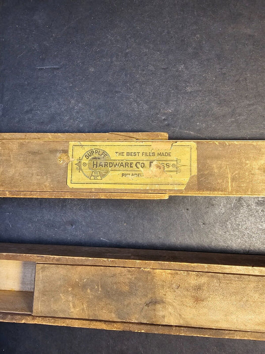 2 Wood instrument boxes/dated  1901/ box joints/